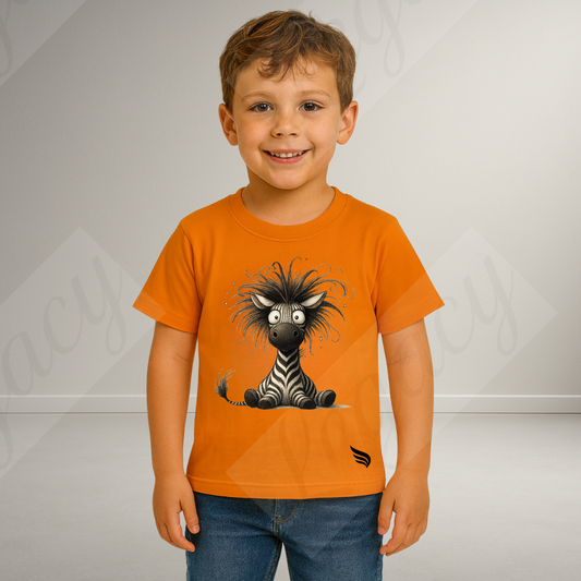 Zebra-Kinder T-Shirt-Hochwertiger DTF Print/Größen 86-128 - Adi-Alex-Legacy