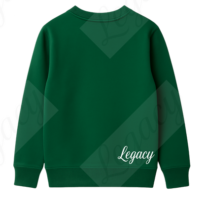 Legacy Angel Grün-Kinder Sweatshirt-Hochwertiger DTF Print/Weiche Baumwolle - Adi-Alex-Legacy